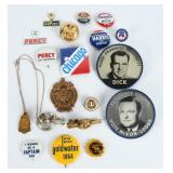 Mid-20th C. Political Campaign Memorabilia & Pins