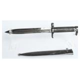 Swedish EJ AB Model 1896 Mauser Bayonet & Scabbard