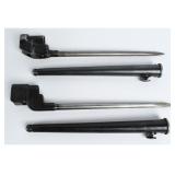Pair British No. 4 Mk II Bayonets w/ Scabbards