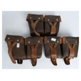 6 Soviet Mosin Nagant Style Double Ammo Pouches