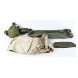 US Military Field Equipment w/ Canteen & Satchel