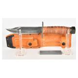 Camillus US Pilot Survival Knife & Leather Sheath