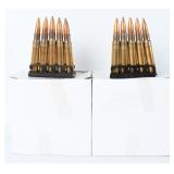 85 Rounds .303 British Ammunition on Charger Clips