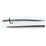 French M1866 Chassepot Bayonet & Scabbard, 1871