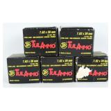 TulAmmo 7.62x39mm FMJ Ammunition (100 Rounds)