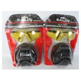 Pair Allen Reaction Shooting Muff & Glasses Combos