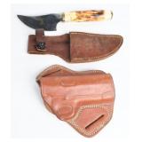 Bone Collector Skinning Knife & Armadillo Holster