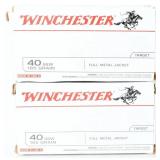 Winchester .40 S&W Target FMJ Ammunition (100)