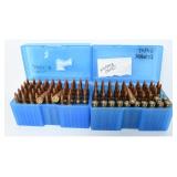 A Lot of 100 6mm Remington Cartridges and Casings