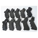 10 Black Polymer Tactical Pistol Grips