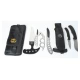 Pair of RMEF Hunting Knife Sets w/ Sheaths