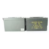 Pair US Military M2A1 .50 Caliber Ammunition Cans