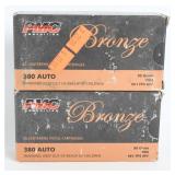 PMC Bronze .380 Auto Ammunition, 100 Rounds