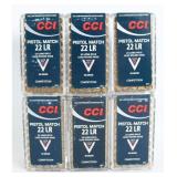 CCI .22 Long Rifle Pistol Match Ammunition, 300