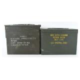 Pair US Military Ammunition Cans, Vietnam & GWOT