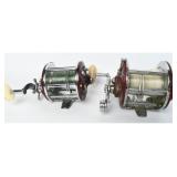 Pair Vtg Penn Level Wind Fishing Reels, 209 & 9