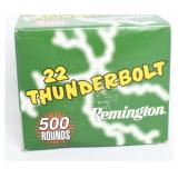 Remington .22 LR Thunderbolt Ammunition, 500 Rds