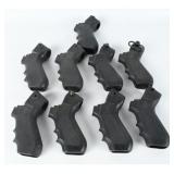 A Lot of Nine Pistol Grips for Folding Stocks