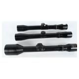 Three Pecar, Bushnell & Wesco-64 Rifle Scopes