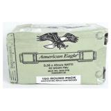 Federal American Eagle 5.56 NATO 62gr FMJ Ammo 150