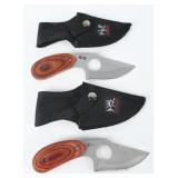 Pair Browning 387 Elk Foundation Knives w/ Sheaths