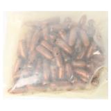 100 Copper-Jacketed Round-Nose Bullet Projectiles