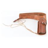 Longhorn .357 Leather Western Holster & Belt Rig