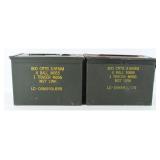 Pair US Military PA108 5.56mm NATO Ammunition Cans