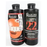 Two 1 lb. Canisters of Alliant Smokeless Powder