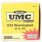 Remington UMC Mega Pack Ammunition .223 Remington