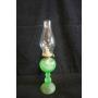 Green Vaseline Hurricane Lamp