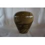 Brown and Green Pottery Vase