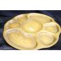Vintage Wooden Divided Lazy Susan