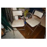 Set of Four VTG Metal Samsonite Chairs & Table