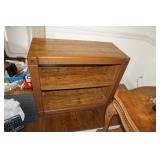 Two Shelf Wood Bookcase