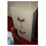 2 Draw File Cabinet w/key