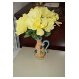 Sm Pitcher w/flower by Bella Casa