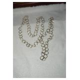2 Silver Tone Necklace w/Circles