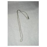 Thin Gold Tone Rope Chain