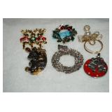 Collection of 6 Christmas Pendants
