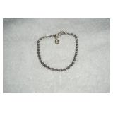 Silver Tone Rope Bracelet