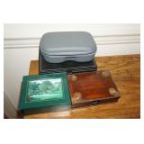 Collection of Three Boxes and a Zipper Case