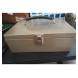 Metal Money Box w/drawer & key