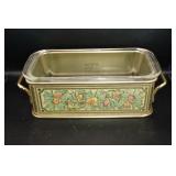 Pyrex Loaf Man and Metal Serving Tray