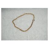 Gold Tone Rope Bracelet