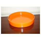Orange 2 Handle Serving Tray
