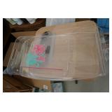 2 Plastic Serving Trays