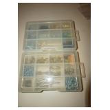 Collection of Screws, Nails, ETC in Carrying Case