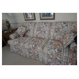 Formal Living Room Couch with Floral Pattern