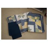 Two Twin Pillow Shams and Comforter